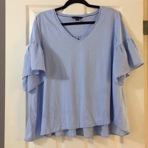 Tommy Hilfiger jersey knit bell sleeve top